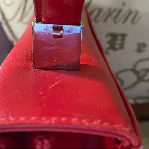 Vintage Salvatore Ferragamo red Italian leather handbag - Picture 12 of 16